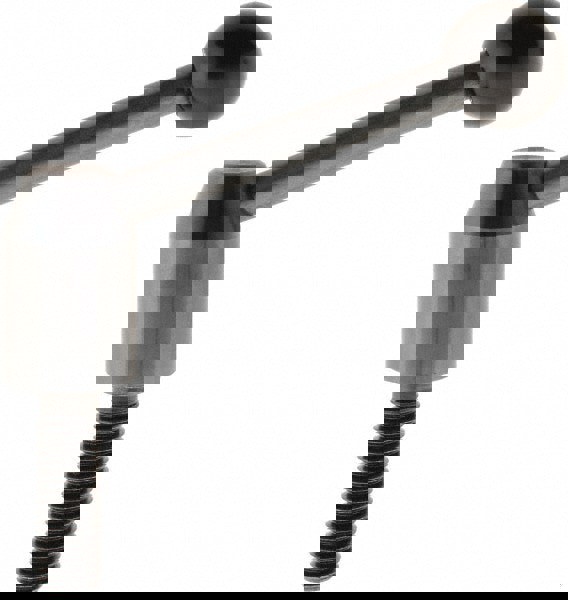 Metric Size Threaded Stud Adjustable Clamping Handle: M10 x 1.50 Thread, 13.5 mm Hub Dia, Steel